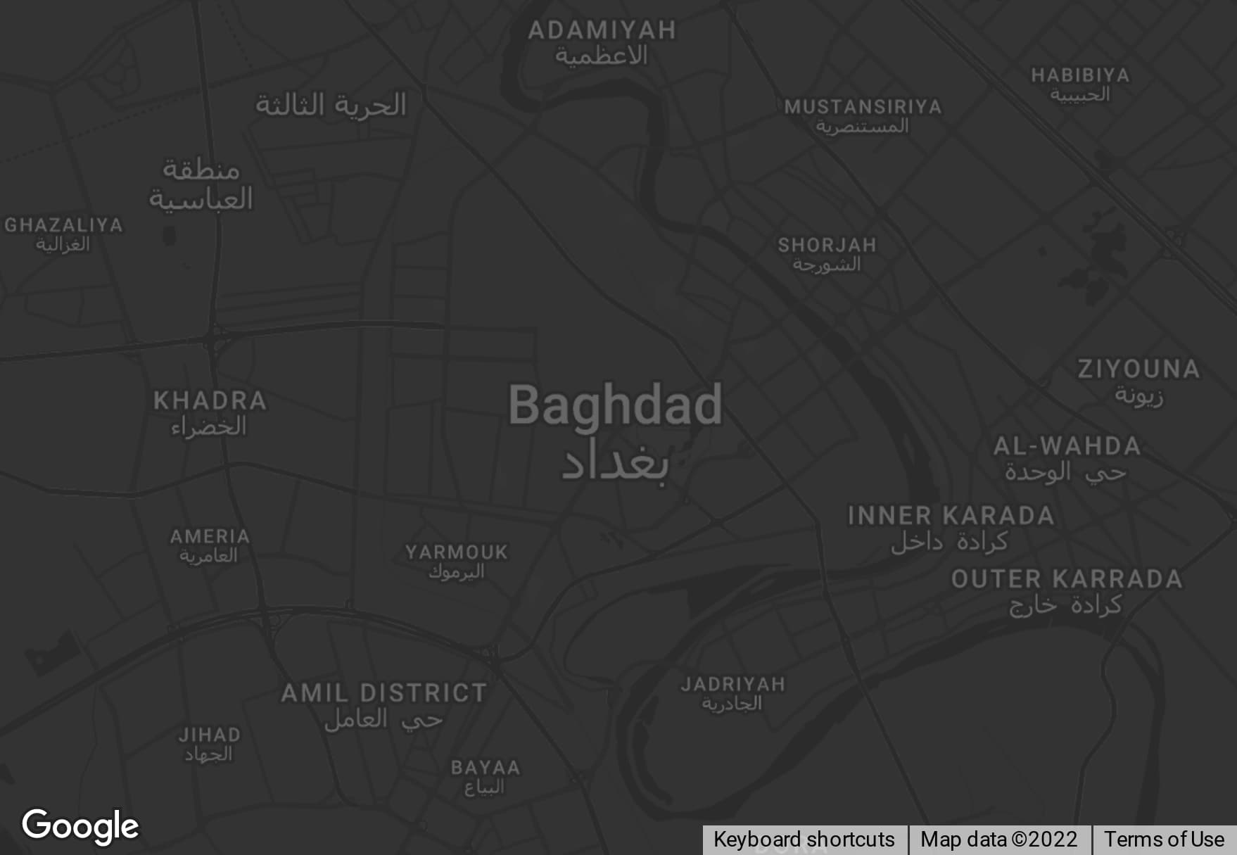 image of baghdad map